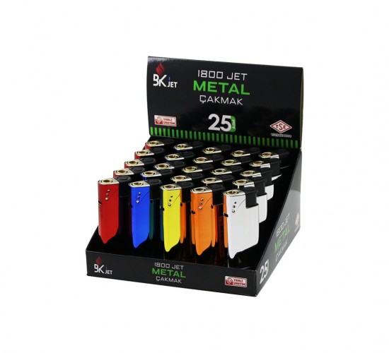 KOKO-1800 ( METAL & RENKLİ ) MANYETÖLLÜ METAL CEP ÇAKMAK (MANYETOLU) (DOLDUR KULLAN)*25X20