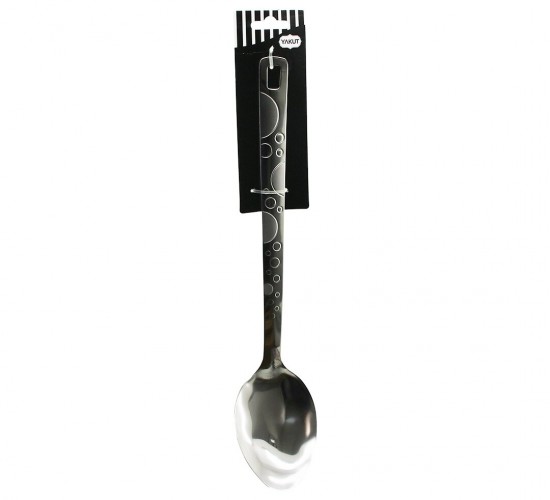 YAKUT-13441 ( ÇELİK METAL ) ( SERVİS KAŞIK ) DESENLİ ( 36CM )*12X6