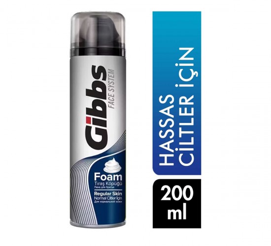 GİBBS ( REGULAR SKİN ) TRAŞ KÖPÜK 200ML*6X4