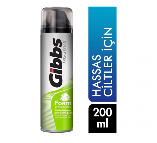 GİBBS ( SENSİTİVE SKİN ) TRAŞ KÖPÜK 200ML*6X4