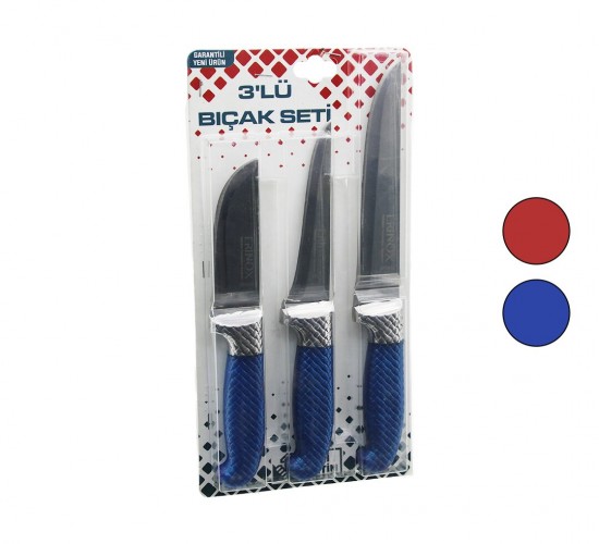 ERİNOX BP-300 ( 3PCS ) ( BİLEZİKLİ ) KURBAN BIÇAK SETİ ( BP-320Y--BP-036K--BP-0403 ) ( NO:2 KEMİK SIYIRMA & NO:0 YÜZME & NO:3 ET KURBAN BIÇAK)*50
