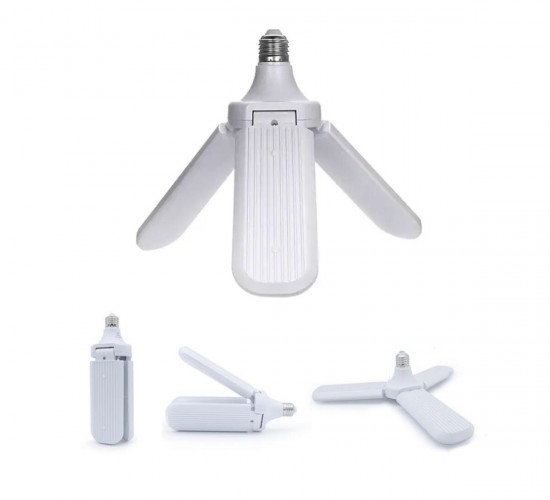 NO-VO T30-02 ( 3 KOLLU ) ( PERVANE MODELİ ) BEYAZ LED LAMBA AMPUL (24W & E27)*50