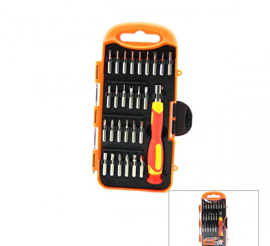 KINETEX KTX-3449 ( 28PCS ) SAATÇİ TELEFON BİTS TORNAVİDA SETİ ( 27PCS UÇ + 1-T.VİDA SAPI )
