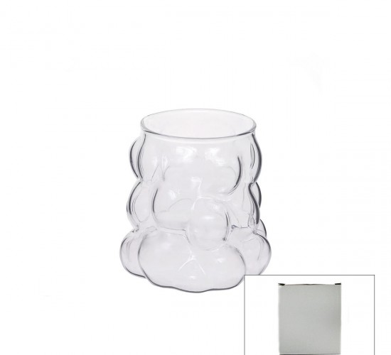 SDR-B6 ( 250ML & KULPSUZ ) ( ÇİFT CİDARLI & ÜZÜM KUPLU ) CAM BARDAK*100=K