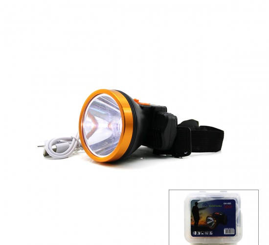 GOLD KAMA GK-985 ( ŞARJLI ) ( 30W ) KAFA LAMBASI FENER ( USB & TYPE-C ) ( KADEME IŞIKLI )*120