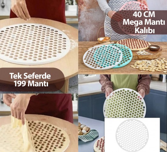 PLASTLİFE KP-170 ( MEGA & 40CM ) MANTI KALIBI PLASTİK ( 199 MANTI )*36=K