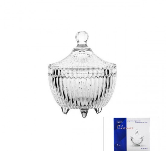DELI GLASSWARE TG-1034-4 ÜÇ AYAK ŞEKERLİK*48