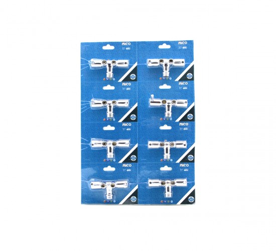 İBİCO K13-087 ( ÇİFTLİ = 2 BAŞLI ) TAHARAT MUSLUK ( AÇ-KAPA ) ( VAKUMLU AMBALAJ )*8X15