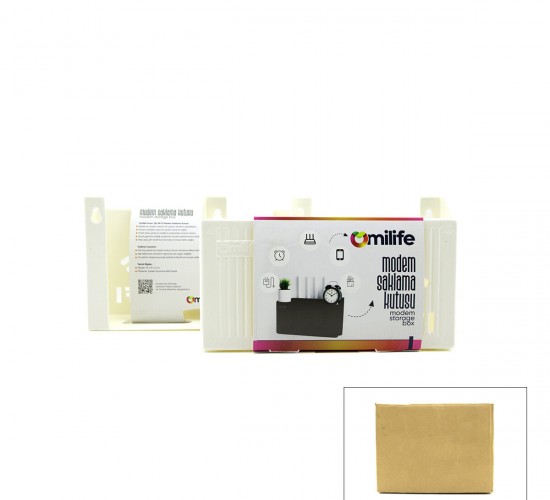 OMİLİFE MODEM SAKLAMA KUTUSU PLASTİK ( 25X15X6CM)*24X3