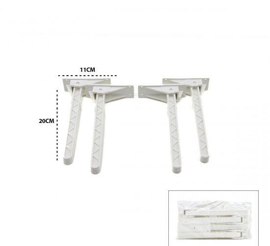 İBİCO-978 ( BEYAZ ) SOFRA AYAK ( KOMPLE PLASTİK ) ( 20CM ) ( AÇ KAPA )*4X50