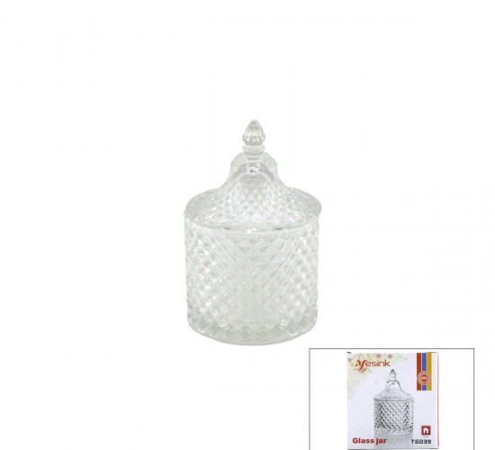 YESİNK GLASS JAR TG-039 CAM LOKUMLUK & ŞEKERLİK*96