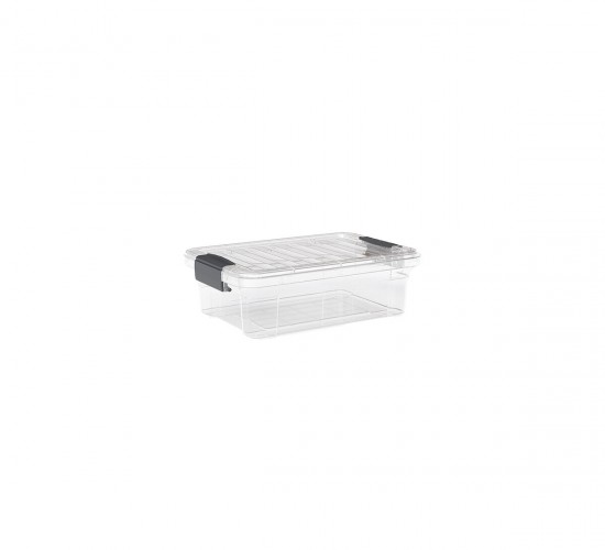 DÜNYA DP-33102-102 ( 2.2LT ) ( ŞEFFAF ) ÇOK AMAÇLI SAKLAMA KUTUSU & ORGANİZER ( KİLİTLİ KAPAK ) ( 248X170X80MM )*24=K
