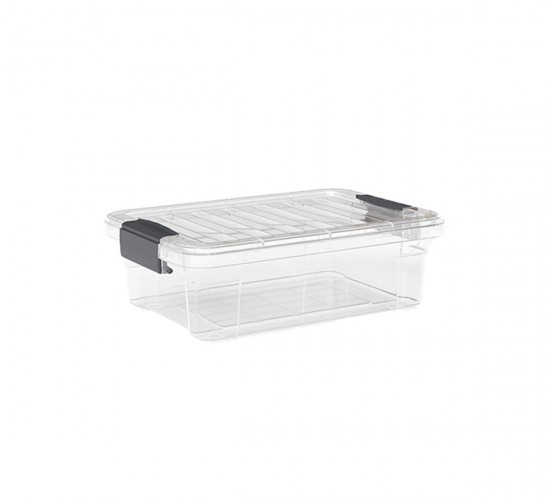 DÜNYA DP-33106-102 ( 21.5LT ) ( ŞEFFAF ) ÇOK AMAÇLI SAKLAMA KUTUSU & ORGANİZER ( KİLİTLİ KAPAK ) ( 525X355X150MM )*12=K