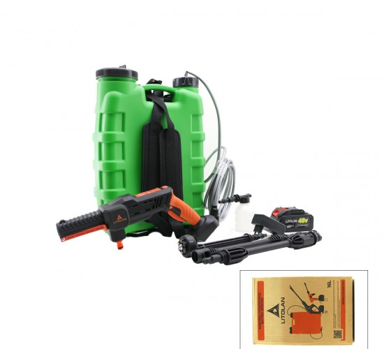 LITOLAN EWASHER ( 16LT ) ELEKTİRİKLİ OTO & ARAÇ YIKAMA TABANCASI & İLAÇ POMPASI PÜSKÜRTÜCÜ 4.8V*1