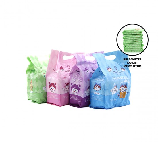 PABLITO PBT-792 ( 10 PCS ) MİNİ & CEP ISLAK MENDİL*24=K