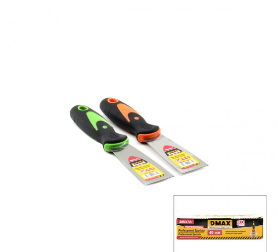DMAX DMX-4781 ( 40MM ) METAL SPATULA FİBER SAPLI*12X20
