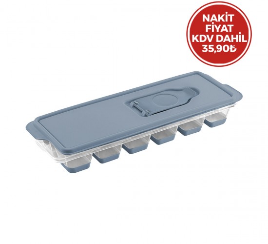 DÜNYA MTF-16014-999 ( KÜP ŞEKİL ) ( PLASTİK ) SİLİKON BUZLUK ( KAPAKLI )*36=K