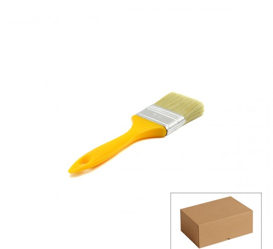 GÜNSAN ( -001 520 ) ( NO-2 ) ( 50MM ) ( STANDART ) ( SARI SAPLI ) ( KESTİRME ) BOYA FIRÇASI*12X10