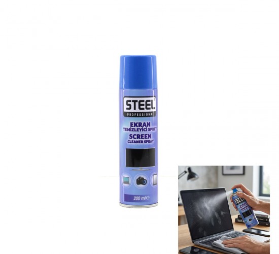 STEEL CK-3278 EKRAN TEMİZLEYİCİ SPREY ( 200ML )*30