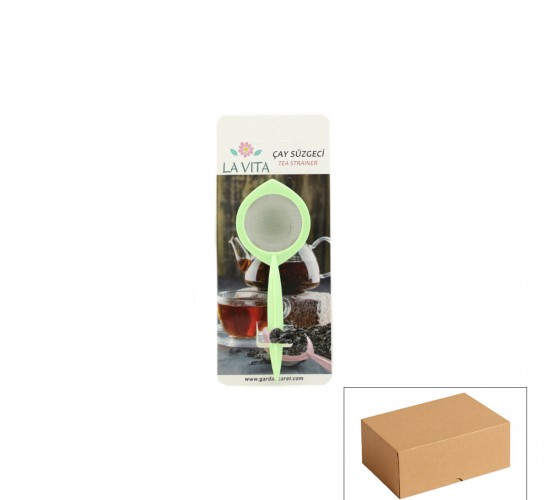 LAVITA PLASTİK RENKLİ SAP ÇAY SÜZGEÇ*24X1