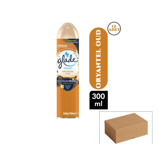 GLADE AEROSOL ORYANTAL OUD ORTAM ODA KOKUSU SPREY ( 300ML )*12=K