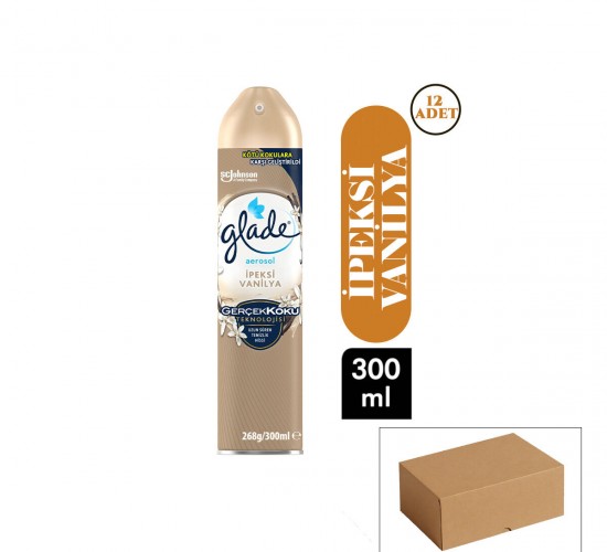 GLADE AEROSOL VANİLYA ODA KOKUSU SPREY ( 300ML )*12=K
