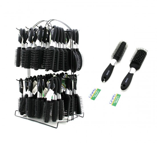 ONAS ONS-724-726-727 FÖN & SAÇ FIRÇASI TARAK ( MİX METAL STANDLI = FÖN & OVAL & DÜZ )*64X2