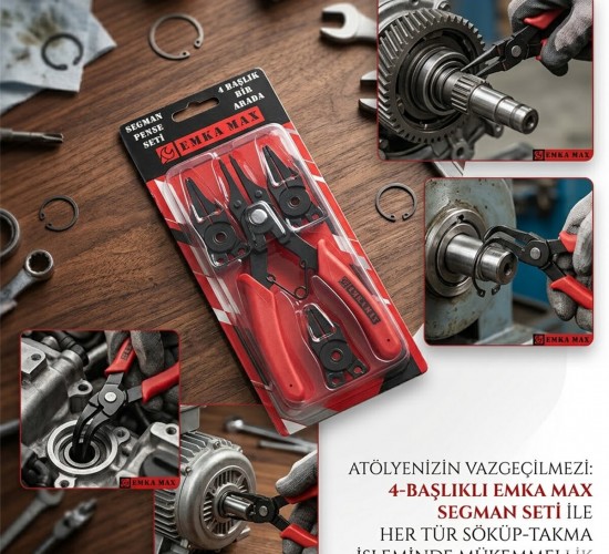 EMKA MAX-5572 ( 4IN1 ) SEGMAN PENSE SETİ ( İÇ VE DIŞ KELEPÇE ) ( DEĞİŞTİRİLEBİLİR BAŞLIK )*200