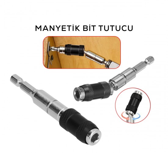 ELTAŞ LRD-181 MAFSALLI MANYETİK BİTS TUTUCU 1/4 ( DÖNER BAŞLIK = 0-20° )*200