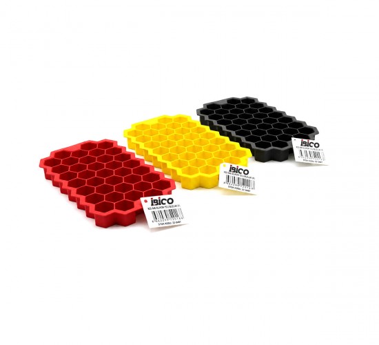 İBİCO K22-016 ( 38 BÖLMELİ ) MİNİ & PETEK PLASTİK & SİLİKON BUZLUK RENKLİ*24=K