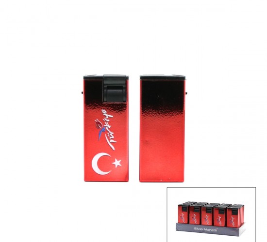 SİLVİO MONETTİ SM-222P ( C ) ( TÜRKİYE ) ( RÜZGAR )  PÜRMÜZ ÇAKMAK*25X20