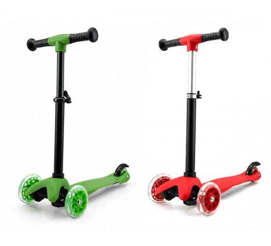 SİSBRO MINI SCOOTER RIDEN SHINE BAYSA-1967 ( IŞIKLI ) SCOOTER ( 55X57-64-71CM ) ( FOSFORLU RENKLİ ) ( +2 YAŞ & 40KG MAX TAŞIMA )*8