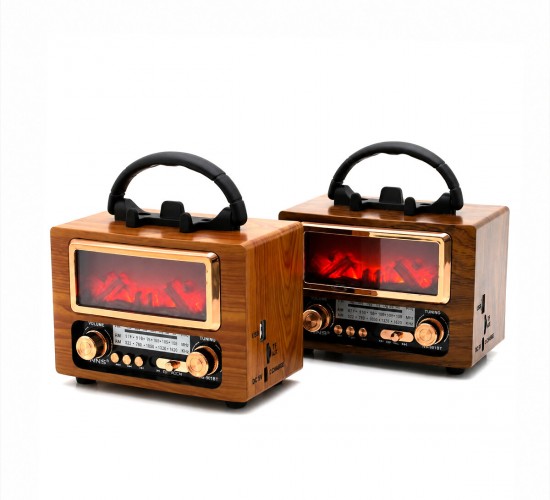 NSS PLATOON NS-901BT PL-4715 ( USB ŞARJLI & ŞÖMİNE ) ( İBRELİ ) FM RADYO RETRO ( MP3 USB & TF PLAYER ) SPEAKER*40