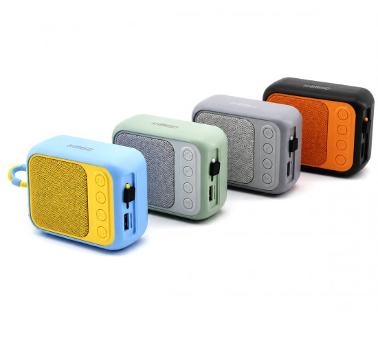 KIMISOP KMS-312C PLATOON PL-4692 BLUETOOTH WİRELESS ( MİNİ ) HOPARLÖR SPEAKER RENKLİ ( TYPE-C ŞARJLI ) ( 5W ) ( MİKROFON & KART GİRİŞİ)*100