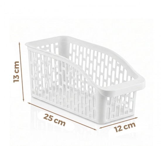 URVE UR-3564 ( 25X13X12CM ) ( BEYAZ ) ( JUMBO ) ( DÜZENLEYİCİ ) PLASTİK ÇOK AMAÇLI ORGANİZER*48=K