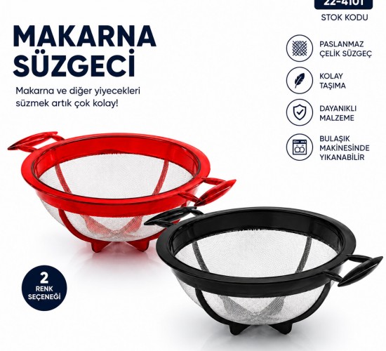 GU-Bİ 0249 KÜÇÜK MAKARNA SÜZGECİ PLASTİK*32