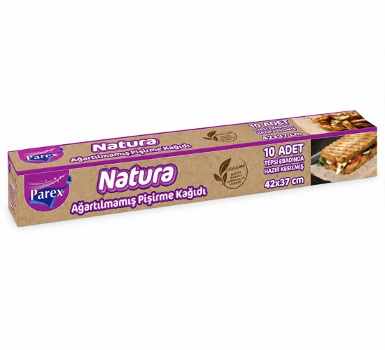 PAREX-613296 ( 10PCS ) NATURA PİŞİRME KAĞIDI HAZIR KESİLMİŞ ( 42X37CM )*24=K