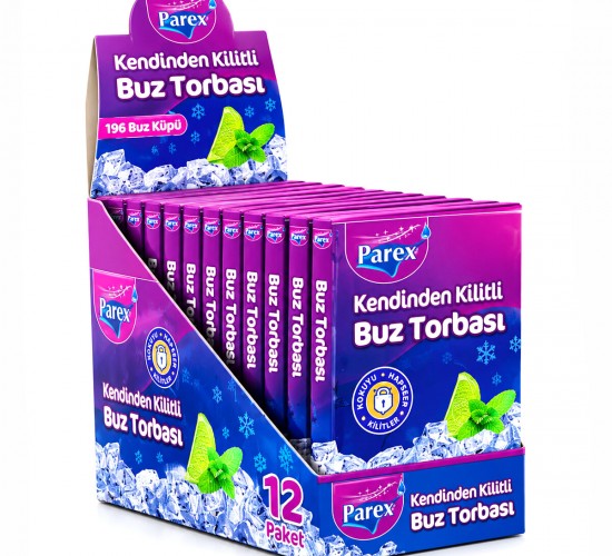 PAREX-613268 ( 7PCS ) BUZ TORBASI ( KENDİNDEN KİLİTLİ )*24=K