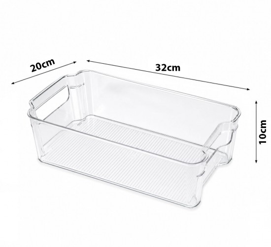 URVE UR-3570 ( 32X20X10CM ) ( ŞEFFAF) ( DÜZENLEYİCİ ) PLASTİK MİKA MODÜLER ÇOK AMAÇLI ORGANİZER*24
