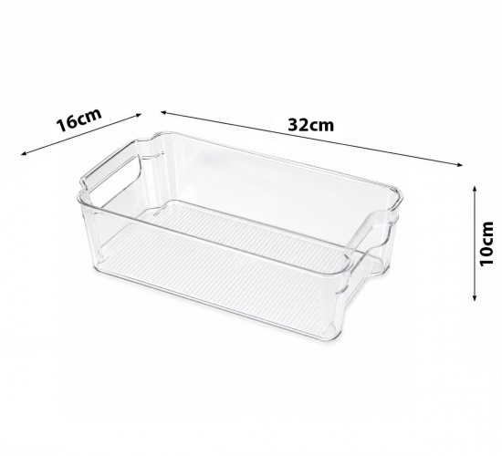 URVE UR-3569 ( 32X16X10CM ) ( ŞEFFAF ) ( DÜZENLEYİCİ ) PLASTİK MİKA MODÜLER ÇOK AMAÇLI ORGANİZER*24=K