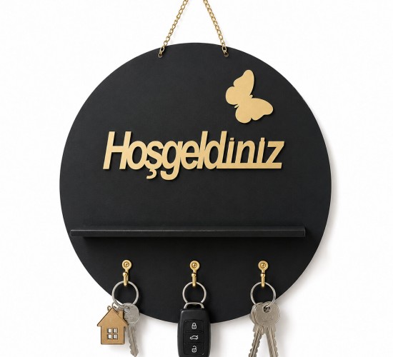 KRT-1143 ( YUVARLAK ) ANAHTARLIK ( HOŞGELDİNİZ )*25
