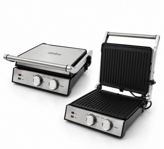 SİNBO SSM-2598 IZGARA VE TOST MAKİNESİ ( 4 DİLİM ) ( YAPIŞMAZ YÜZEY ) (2000W)*2