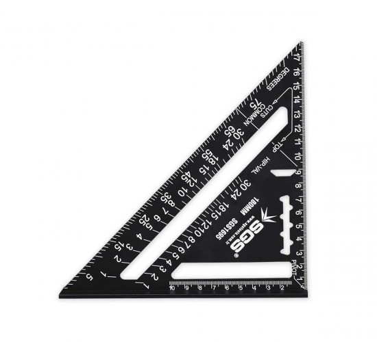 SGS ALÜMİNYUM ÜÇGEN GÖNYE 180 MM SGS1695*5X