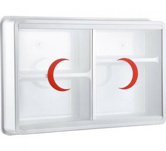 ÇELİK AYNA-158 ( PLASTİK ) ( 2 KAPAKLI ) ECZA DOLABI*10