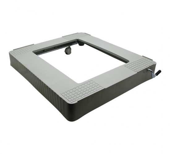 ÇELİK AYNA-471 ( PLASTİK & METAL DESTEKLİ & FRENLİ ) ( GRİ ) ÇEKSÜR MAKİNE AYAK*6