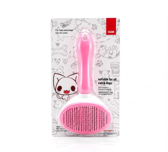 MUJGAN MJGN-192 ( PRATİK PET TÜY FIRÇASI ) ( KEDİ - KÖPEK TARAK & TEMİZLİK FIRÇASI ) (BAS TUŞA=TARAK TEMİZLE) (PET SHOP)*100