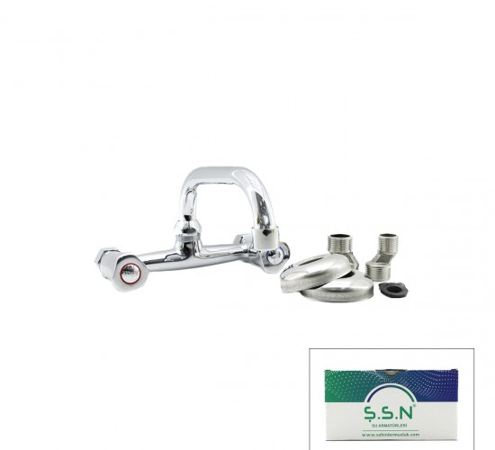 Ş.S.N  KB-002 ( DÖNER BORU ) ( ACEM ) ( KLASİK ) ( EVYE ) MUTFAK BATARYASI ( DUVARDAN MONTAJ )*20