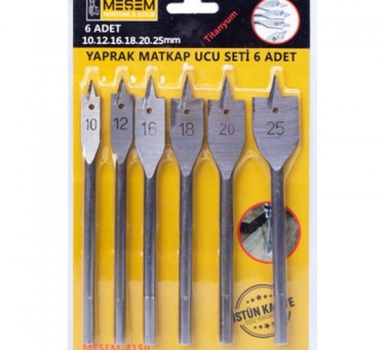 MEŞEM ALAŞIMLI YAPRAK MATKAP UCU 6 LI SET