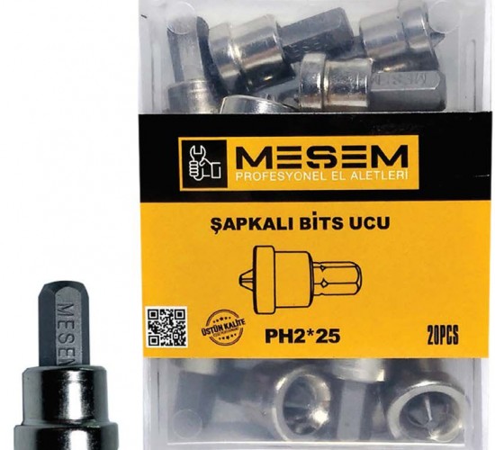 MEŞEM ŞAPKALI PH2 25 MM YILDIZ BİTS UÇ
