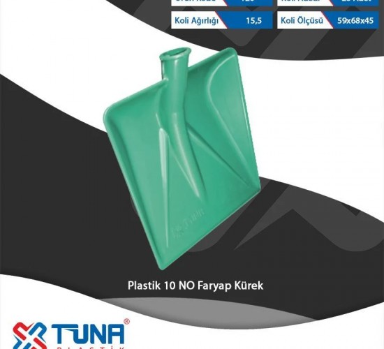 TUNA 120 PLASTİK 10 NOLU FARYAP KÜREĞİ